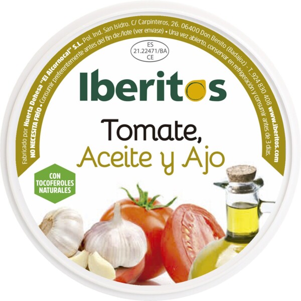Tomate Iberito con Aceite Virgen Extra y Ajo